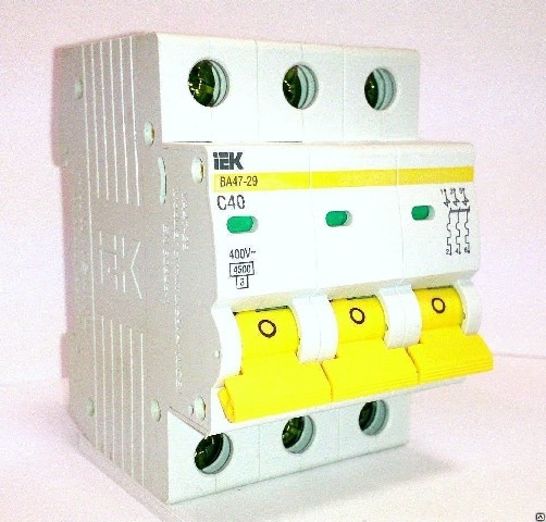 Автоматические выключатели iek 47 3р от 10а до 63а. Цена от ИП Фатыков Д.А.