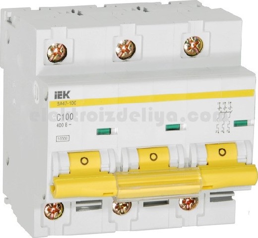 Автоматические выключатели IEK 47 3р от 50А до 100А Электротовары оптом и в розницу