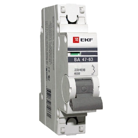 Автоматические выключатели ekf 47 1р от 2а до 63а. Цена от ИП Фатыков Д.А.